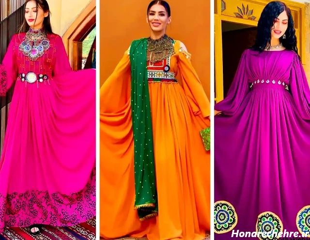 مدل لباس افغانی کشی ساده