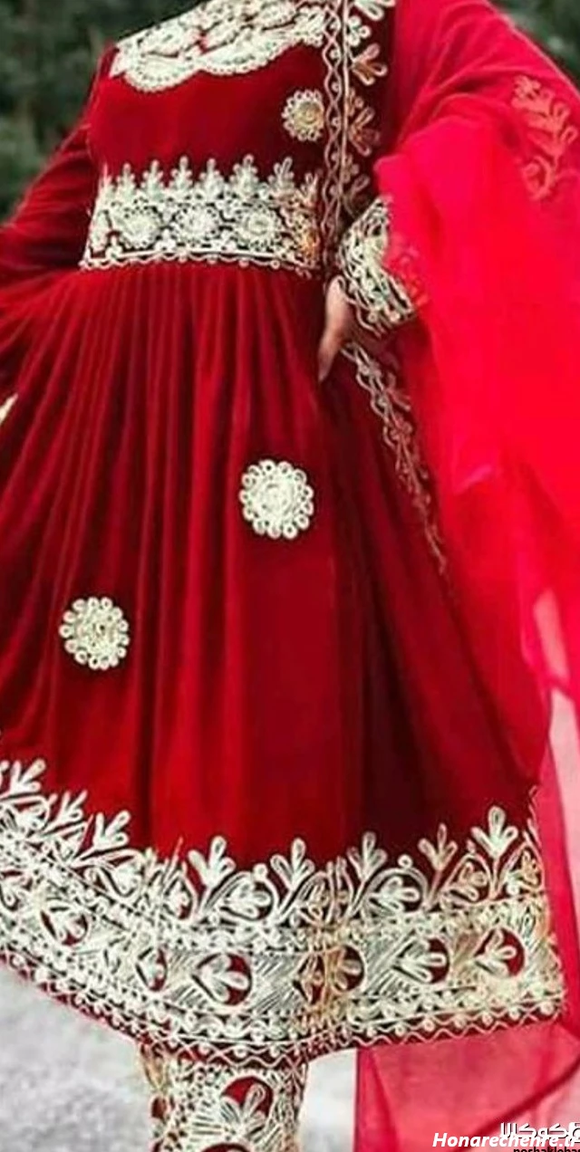 مدل لباس افغانی کشی ساده