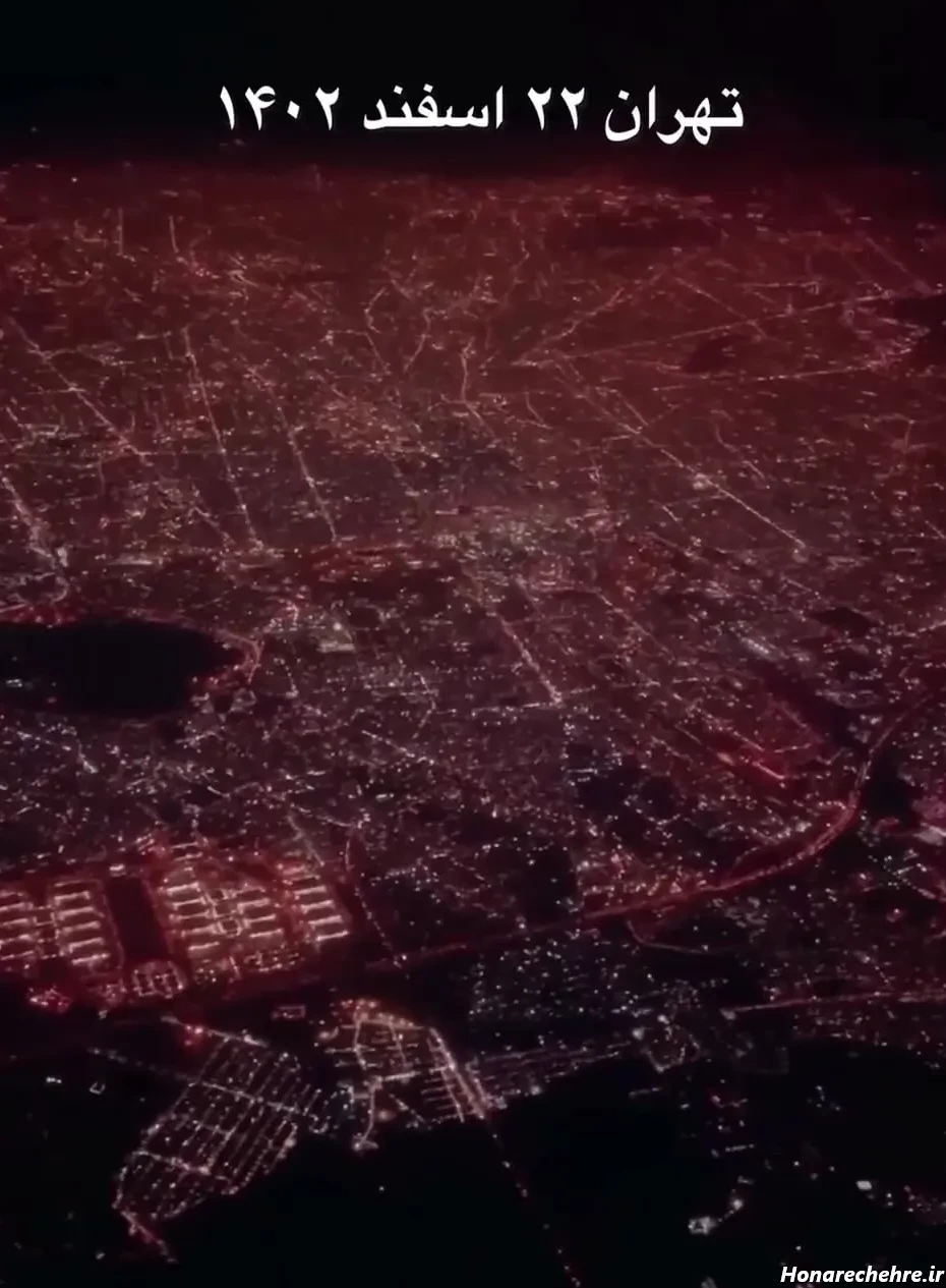 عکس هواپیما در شب