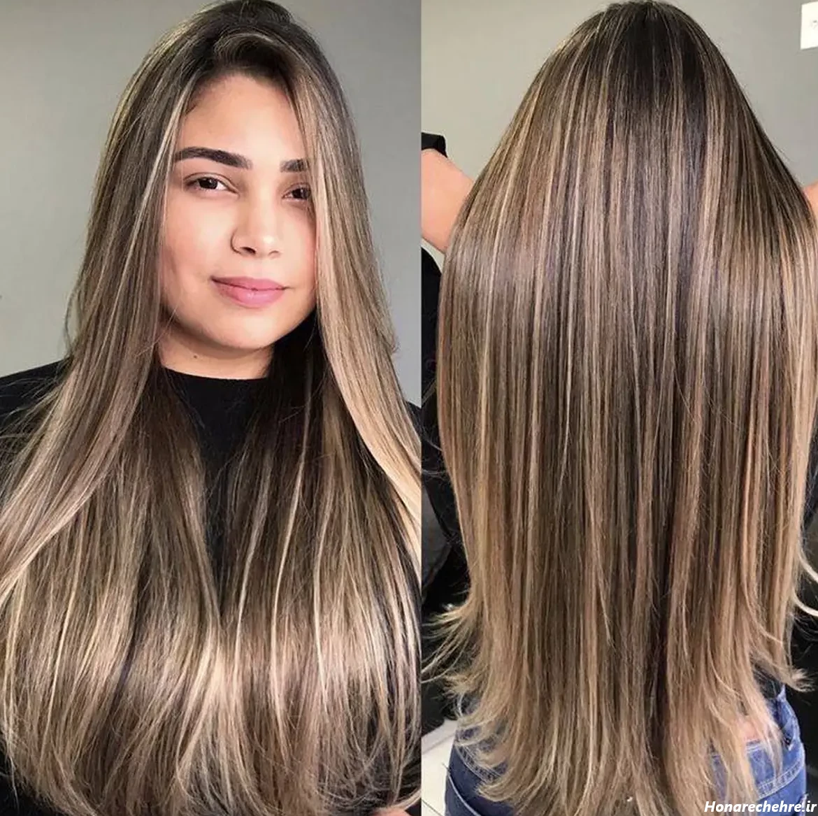 رنگ شکلاتی و مش استخوانی