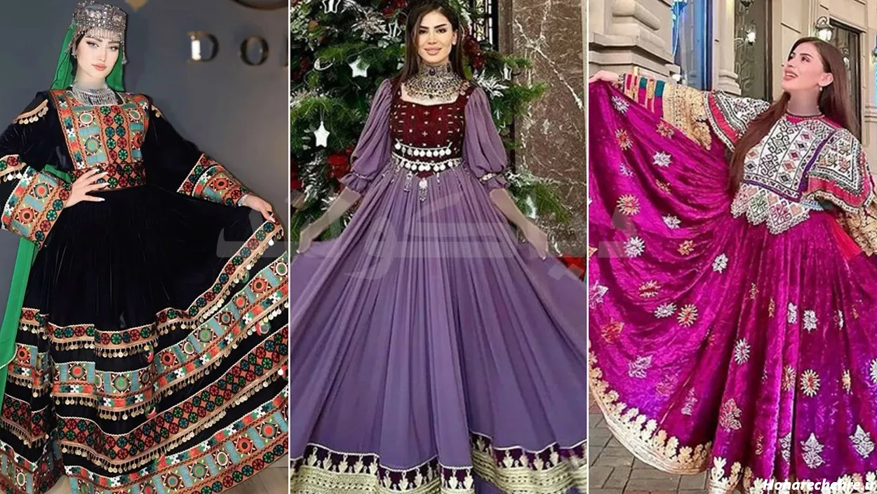 مدل لباس افغانی کشی ساده