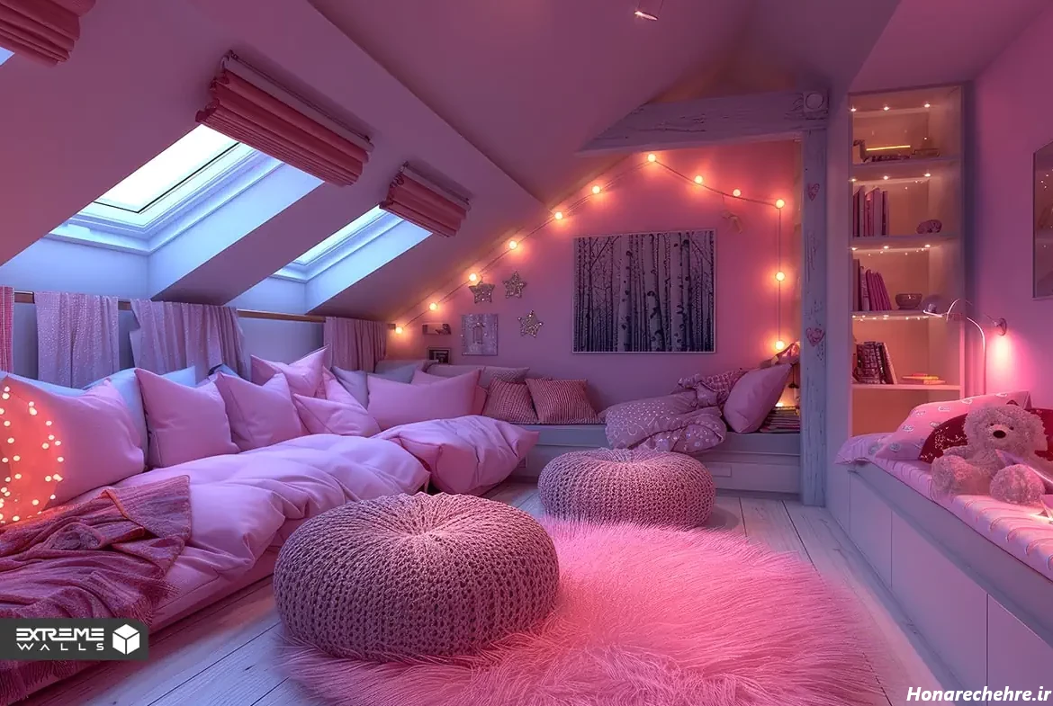 عکس اتاق خواب دخترانه رویایی