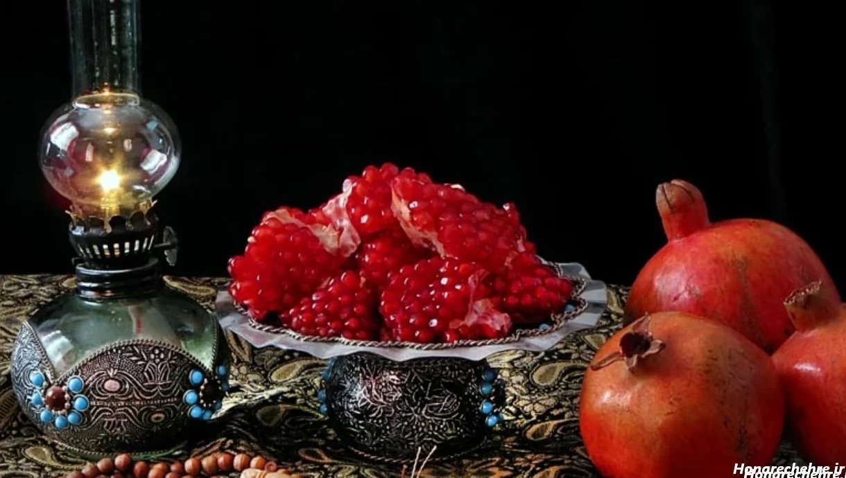 تزیین انار برای مدرسه