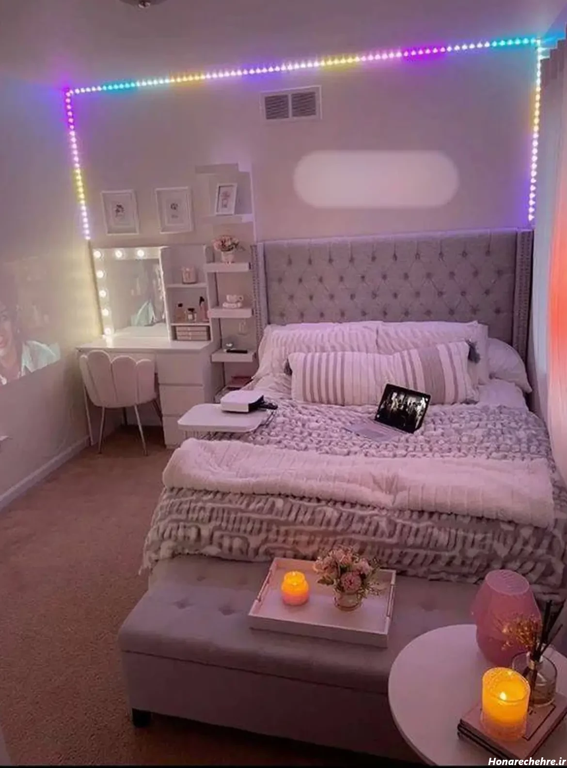 عکس اتاق خواب دخترانه رویایی