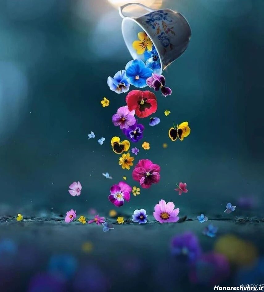 عکس گل برای پروفایل واتساپ نوشته دار