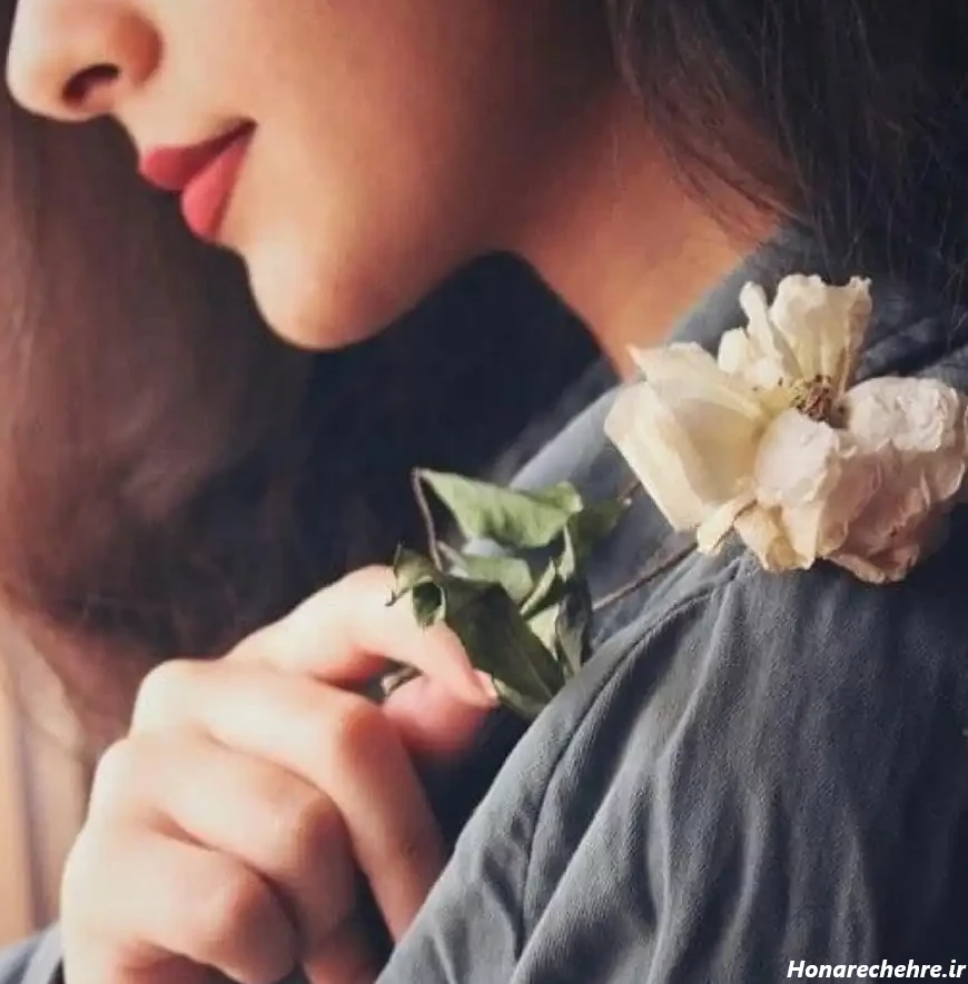 عکس گل برای پروفایل واتساپ نوشته دار