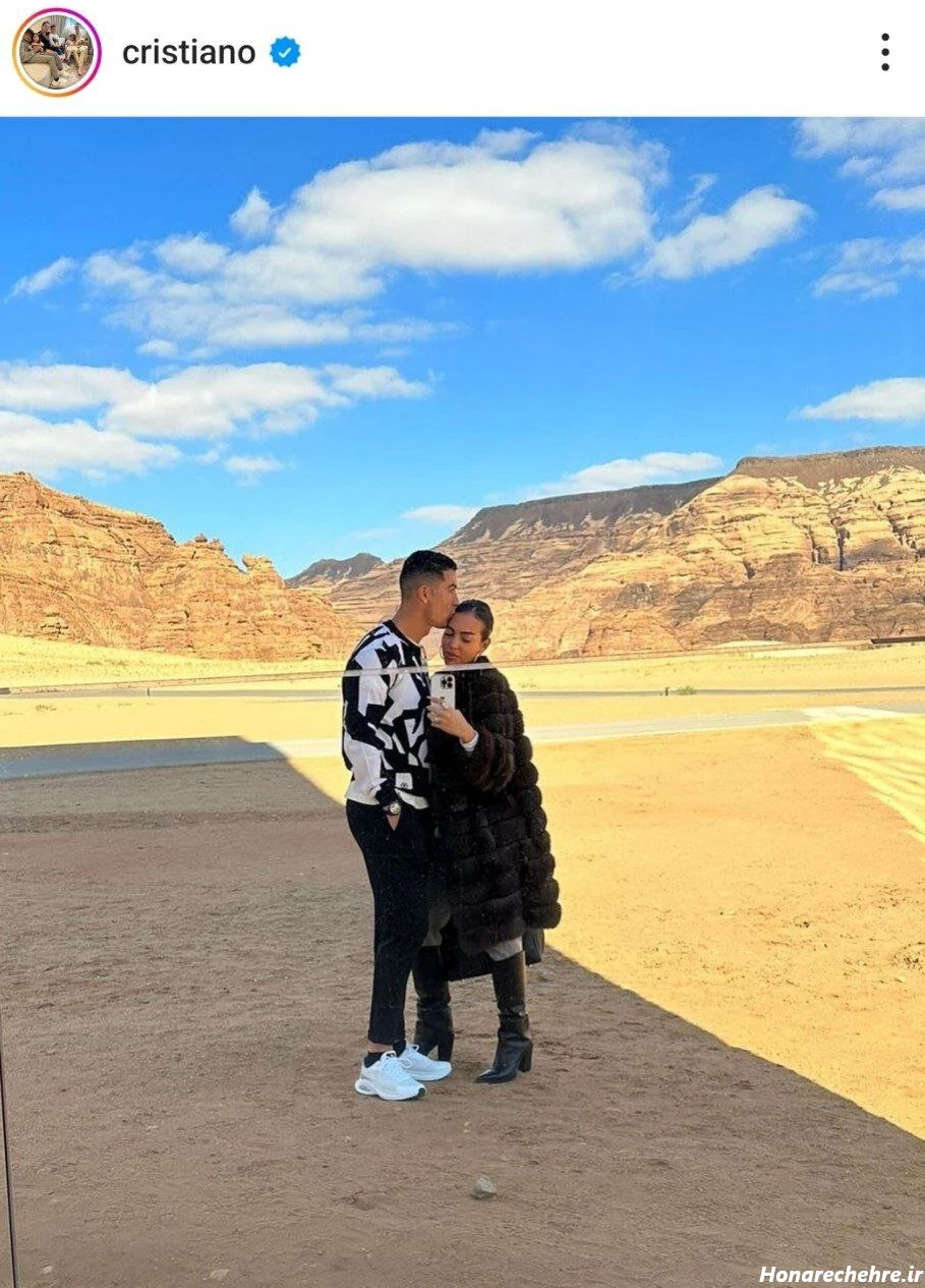 عکس رونالدو و همسرش در تخت خواب