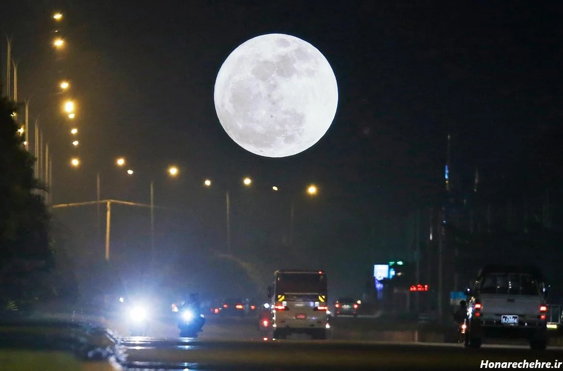 عکس واقعی ماه و خورشید